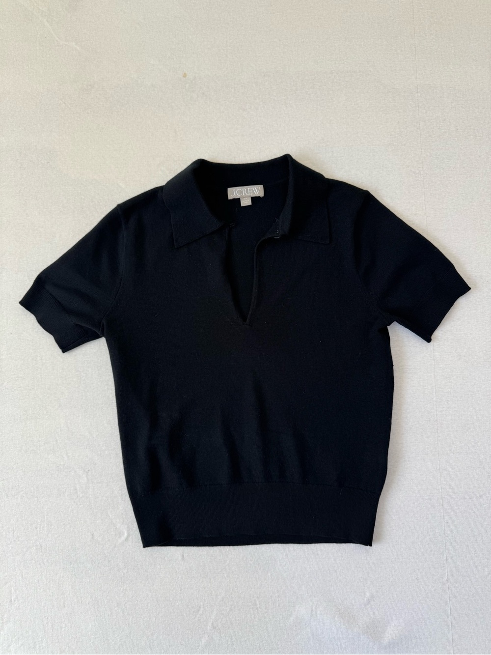 J. CREW Merino Keyhole Merino Wool Keyhole Top